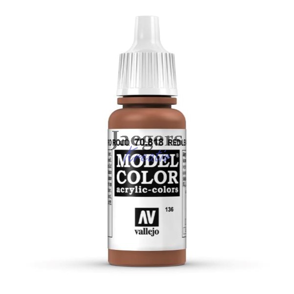 Model Color 70818 Red Leather Modelbau Farbe acryl Vallejo 17ml