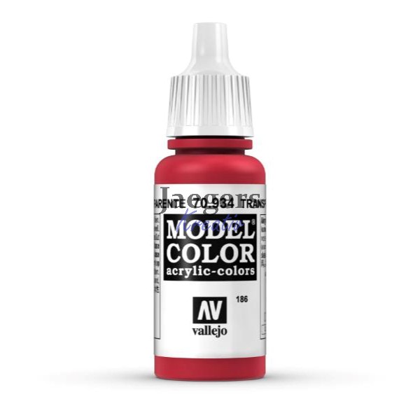 Model Color 70934 Transparent Red Modelbau Farbe acryl Vallejo 17ml