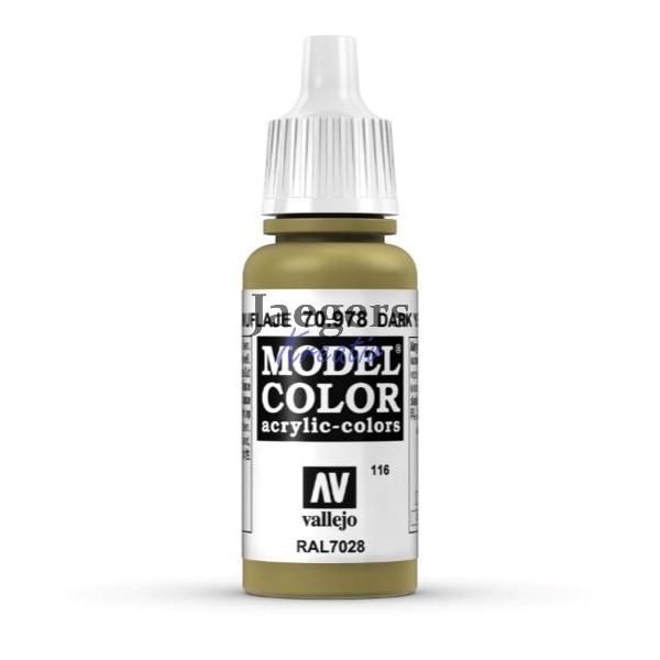 Model Color 70978 Dark Yellow Modelbau Farbe acryl Vallejo 17ml